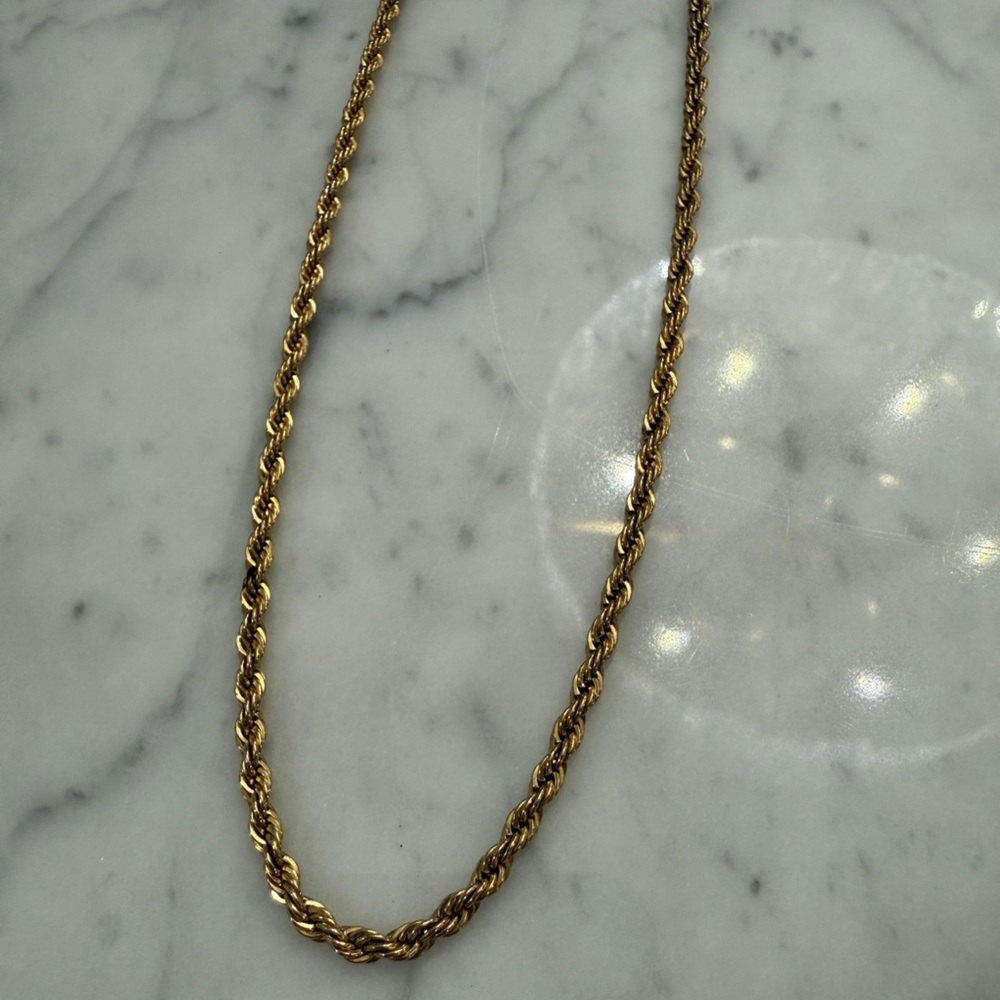 Estate Vintage Gold Toned Necklace Ambassador Korea 50s 60s
